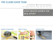 Tablet Screenshot of claude-davis.com